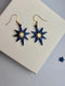 Luxe Midnight Blue North Star Earrings