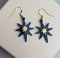 Luxe Midnight Blue North Star Earrings