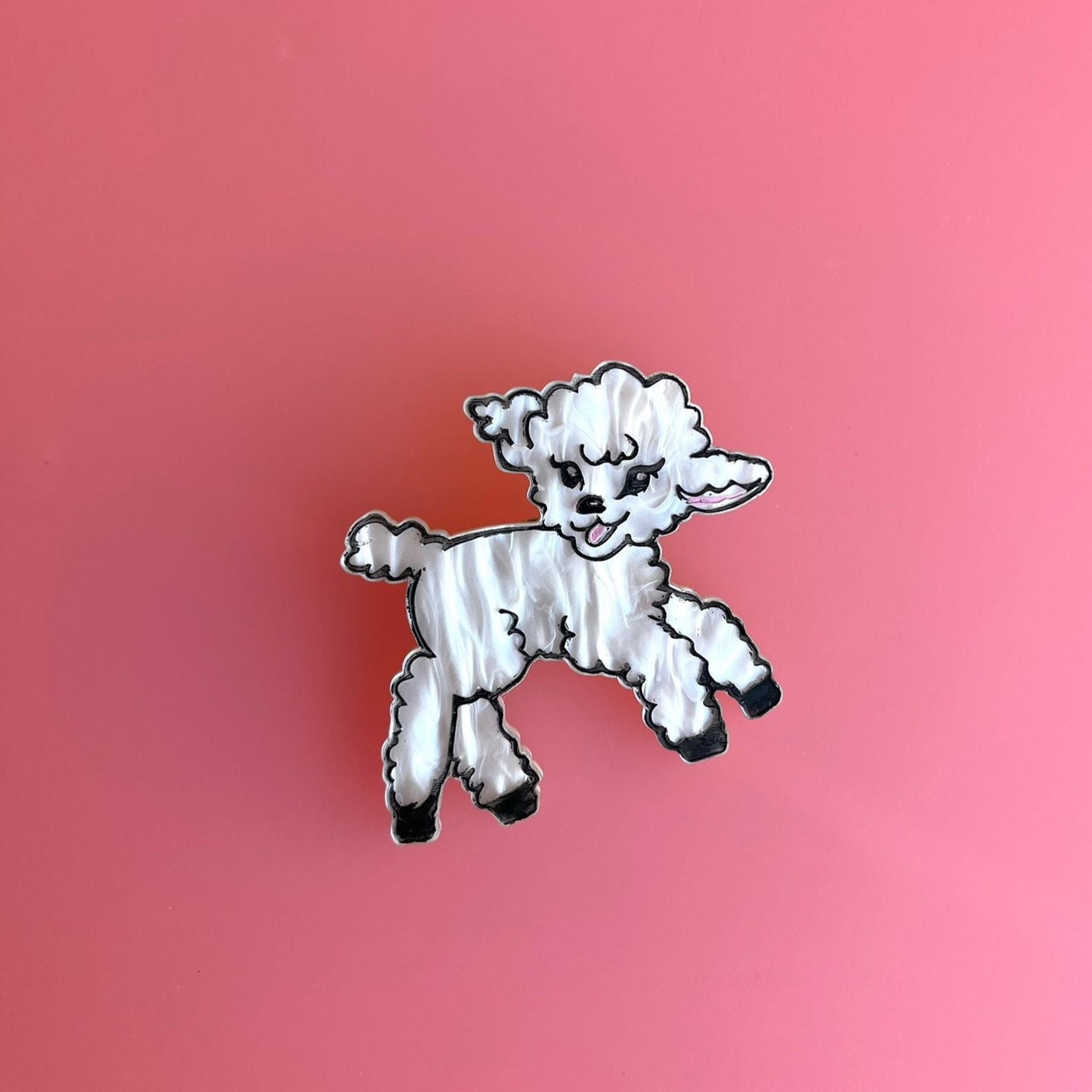 Little Lamb Pearly Brooch