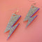 Glitter Lightning Bolt Earrings