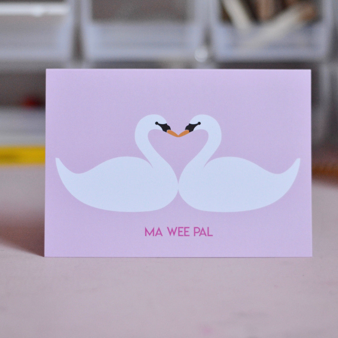 Ma Wee Pal Swan Card