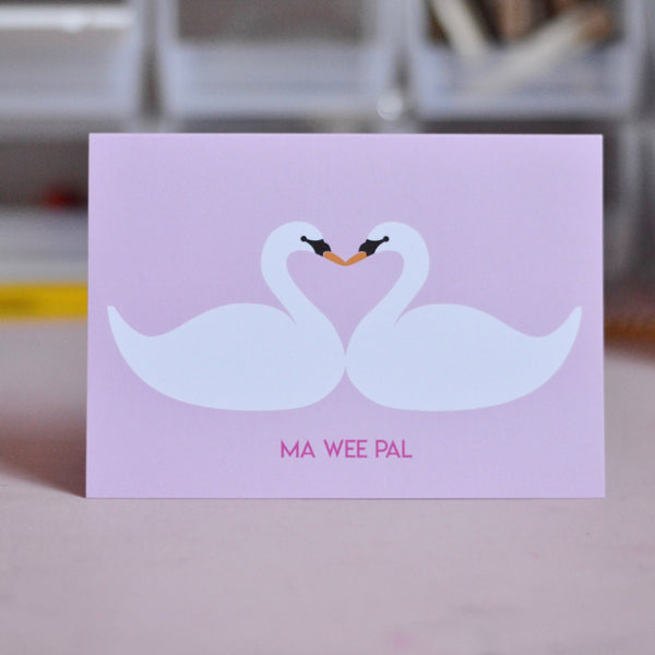 Ma Wee Pal Swan Card