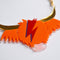 David Cowie Highland Cow Necklace - Orange and Gold