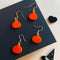 Mini Pumpkin Earrings for Halloween