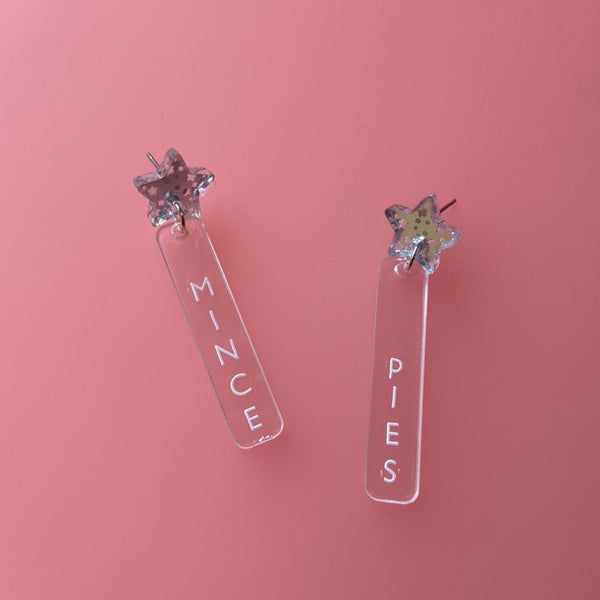 Mince Pies Starry Earrings