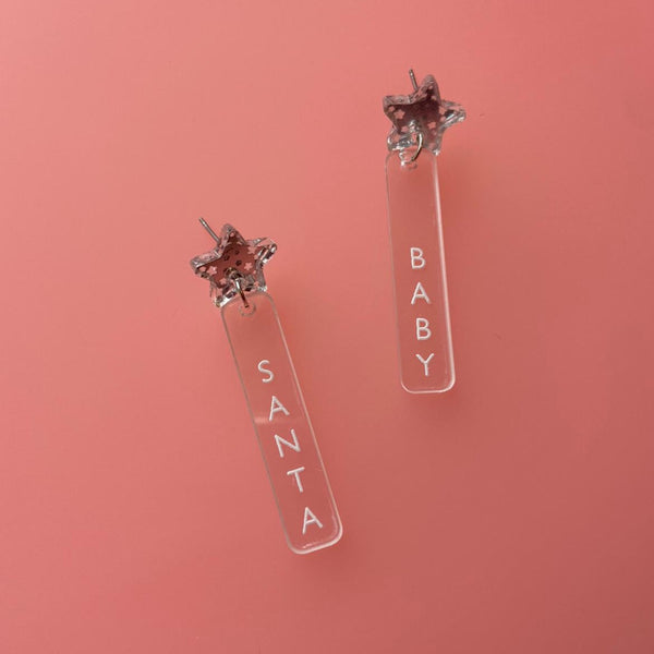 Santa Baby Starry Earrings