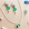 Seaglass Inspired, cluster pendant necklace