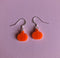 Mini Pumpkin Earrings for Halloween