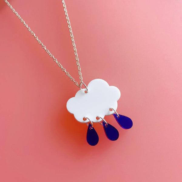 Rain Cloud Necklace
