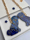 Midnight Blue Starry Wally Dugs🌟🐾Statement Necklace