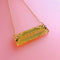 Gold Caramel Blinger Necklace and Earring Set