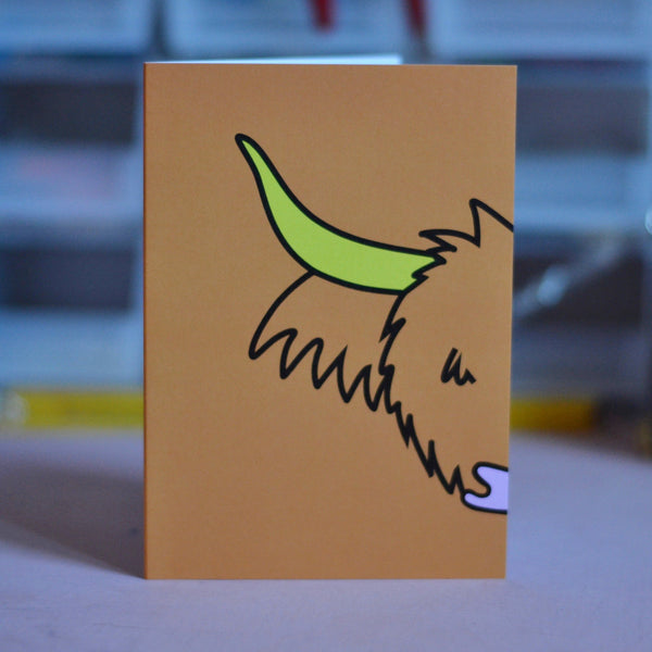 Highland Cow Card