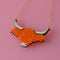 Ecoo-Friendly Wee Highland Cow Necklace