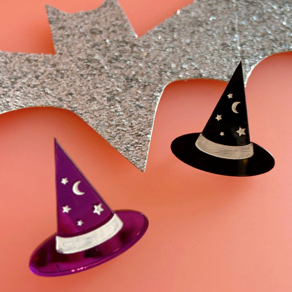 Witch Hat Pin Badge