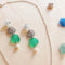 Seaglass inspired, Dangles Earrings