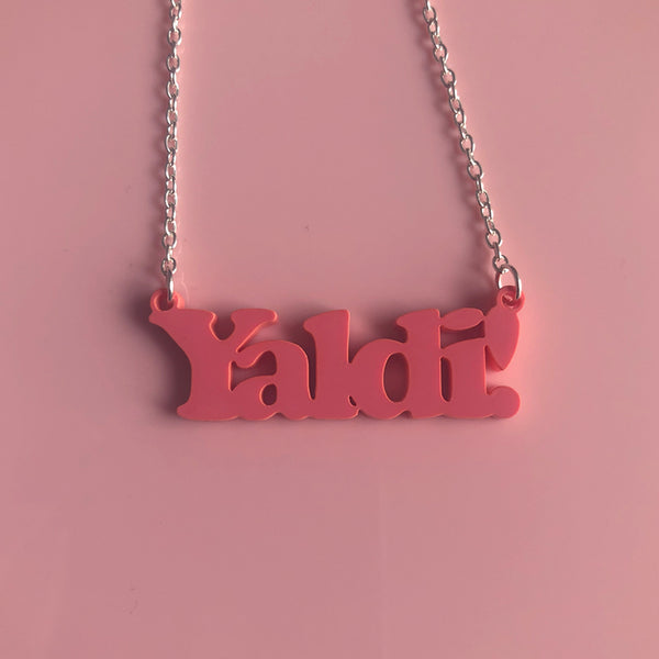 Yaldi! Necklace - Scottish Word Acrylic Jewellery