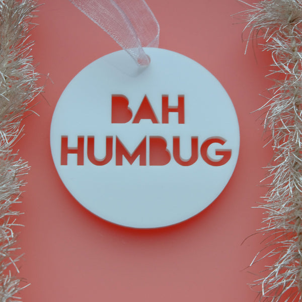 Bah Humbug - Christmas Decoration Scrooge Movie Quote
