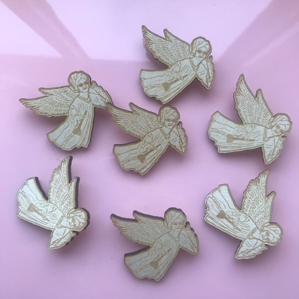 Lewis Capaldi Angel Brooch Pin Badge