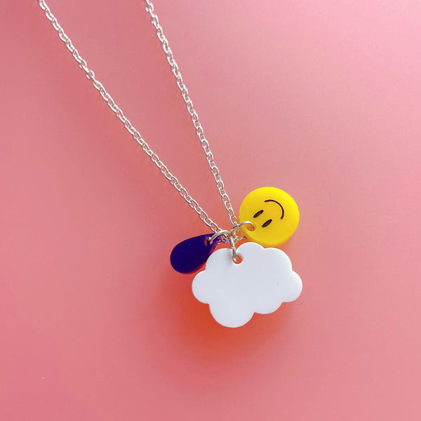 Weather Smiley Charm Necklace