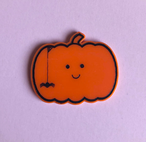Barry the Pumpkin Halloween Pin Badge