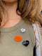 Hiya Pumpkin Halloween Lasercut Acrylic Pin Badge