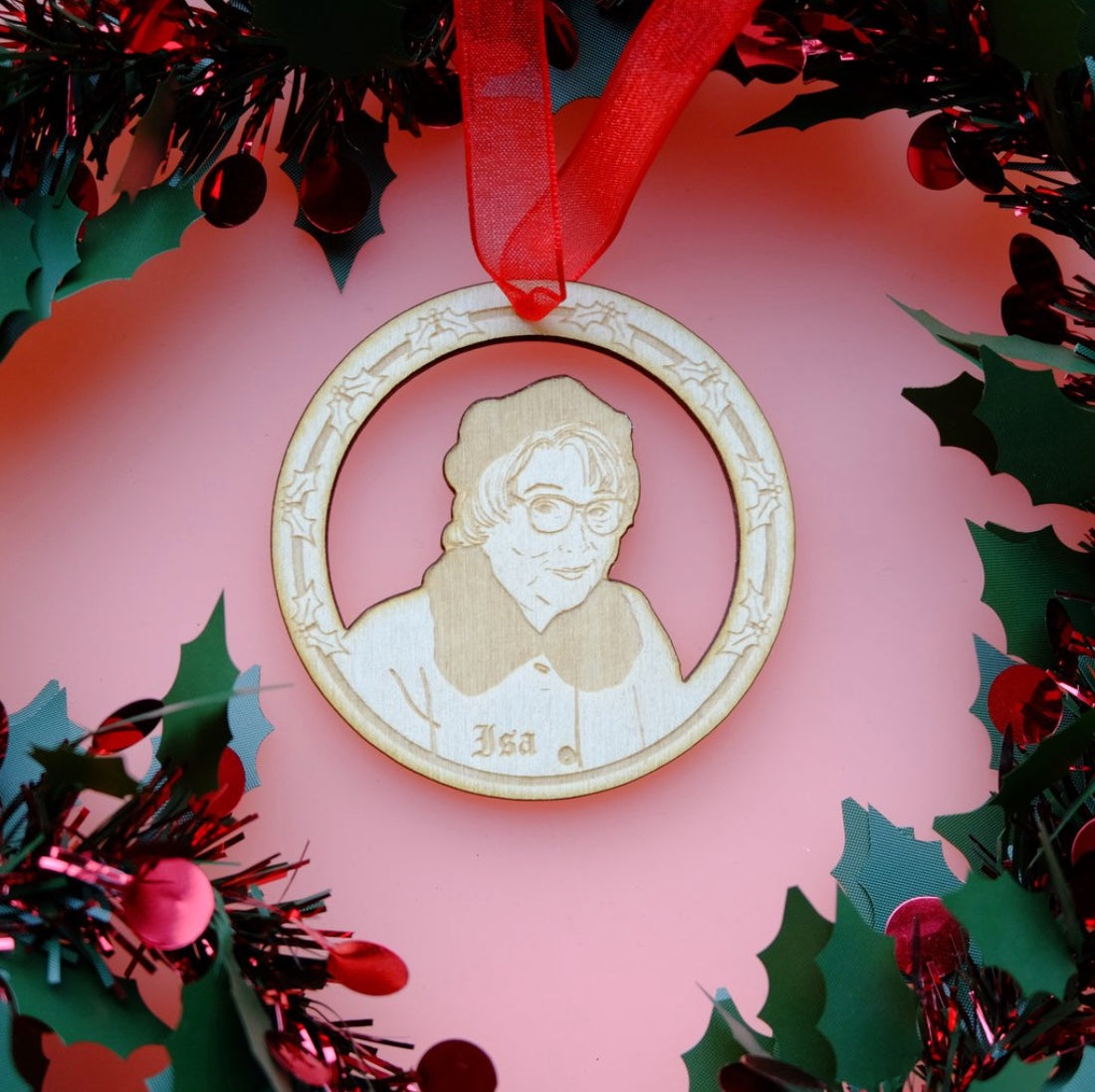 Still Game Isa Wooden Christmas Decoration