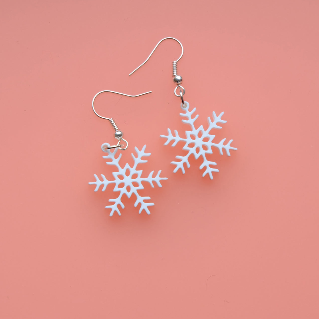 Wee Snowflake Drop Earrings