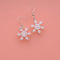 Wee Snowflake Drop Earrings