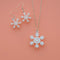 Wee Snowflake Drop Earrings